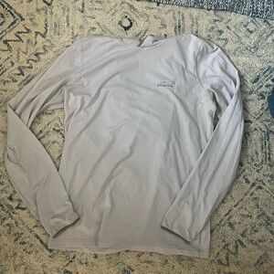 Light grey Men’s XS Patagonia running very light sweatshirt slip on